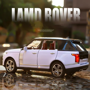 1:32 LAND ROVER Range Rover Lieti SUV Automobilio Modelį Diecasts Metalo Žaislas Off-road Transporto priemonėms, Modelis, Modeliavimas Surinkimo Vaikų Dovanų