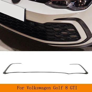 Priekinio Buferio Lip Apdailos Spoileris Volkswagen VW Golf 8 GTI 2021-22 Sausas Anglies Bamperio Skirstytuvai Oro Angos Pelekai Apdaila