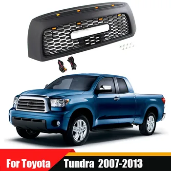 Toyota Tundra 2007-2013 Pakeitimas Priekinio Kapoto Viršutinės Grotelės Lenktynių Grotelės, ABS W/LED Bamperio Grotelių Akučių