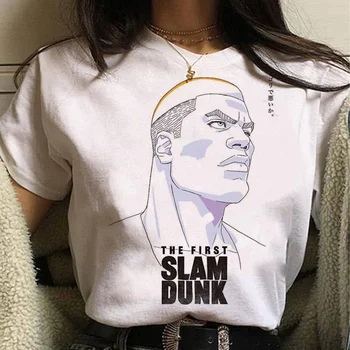Slam Dunk marškinėlius moterims Y2K Japonų dizaineris marškinėlius mergina Japonijos juokingi komiksai drabužiai